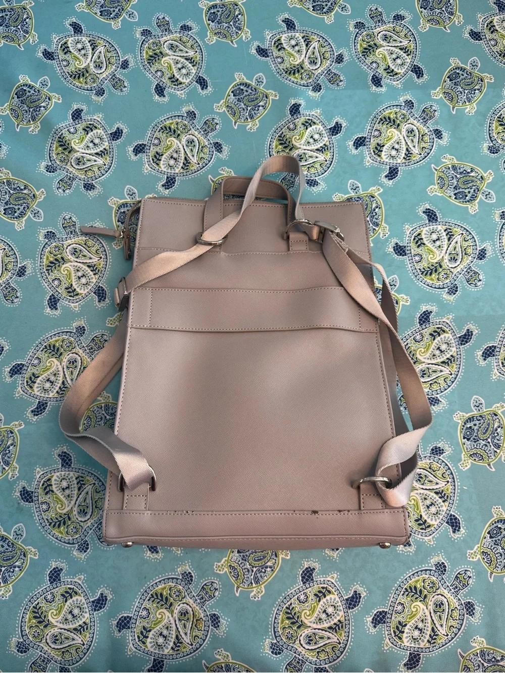 Samsonite Women’s Executive Leather Convertible Backpack in Grey VGUC